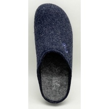 Thies Slippers PET Slipper (soft felt) dark blue Men